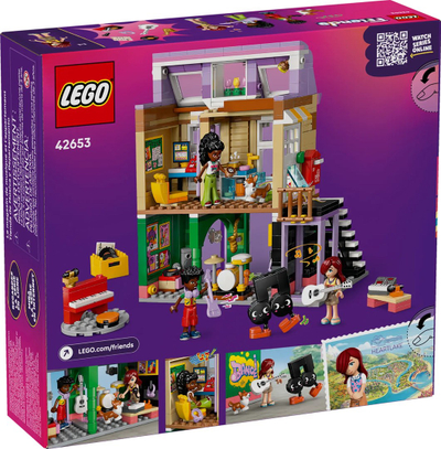 Lodër ndërtuese LEGO Friends 42653 Music Store, set kreativ, shumëngjyrësh