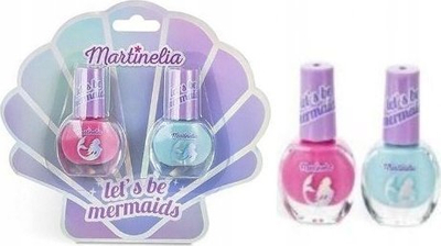 Set llak thonjsh për kalamajt Martinelia Let’s Be Mermaid Nail Duo, 2x4ml, me bazë uji, rozë edhe blu