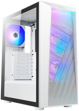 Kуќиште за компјутер AZZA Sentinel CSAZ-203A01W, ATX Mid Tower, бело