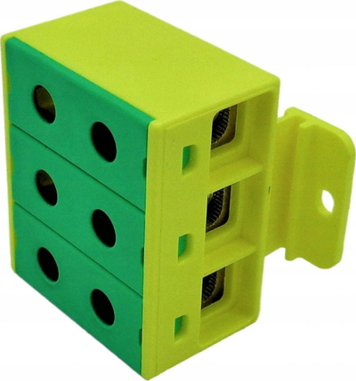 Terminal hekurudhor Incobex ZGX-3X35, 3 pole, 35mm², verdhë jeshile