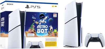 Konsolë lojërash Sony PlayStation 5 Slim Standard, 1TB, Astro Bot Bundle, e bardhë