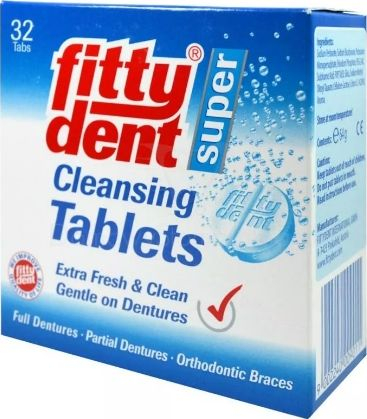 Tableta higjienike për gojë Fittydent Secure Super Cleansing, 32 copë