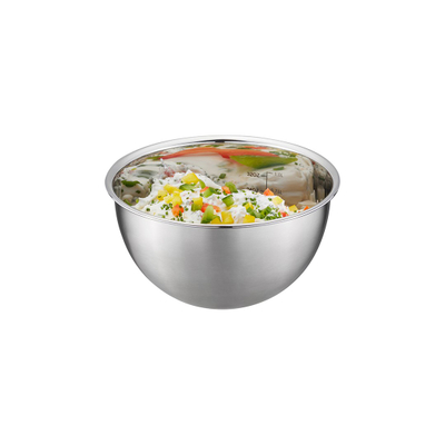 Set tasa kuzhine Gefu Mondi, 3 copë, çelik inox, me kapakë plastikë transparentë