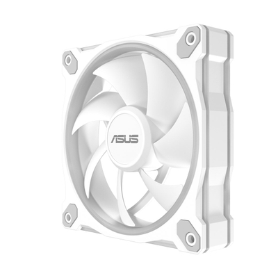 Ventilator kase ASUS Prime MR120, 120mm, ARGB, i bardhë, set 3 copë
