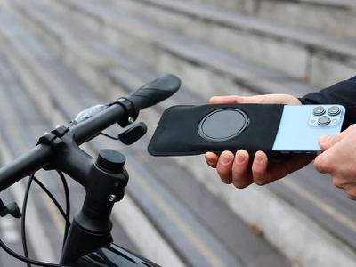 Mbajtëse telefoni biçiklete Shapeheart SHAPEHEART STEM M, montim në kapakun e headset, magnetike, e zezë