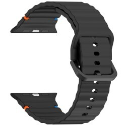 Rrip 4wrist për orë Apple, 42/44/45/49 mm, i zi