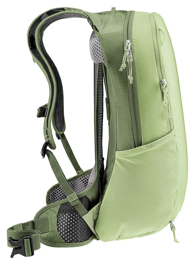 Çantë shpine Deuter Race Air 10, 10L, sistem ventilimi Aircomfort, jeshile mineral