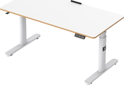 Tavolinë kompjutri për kalamoj Ultradesk Pulsar, elektrike me lartësi që rregullohet 55-81 cm, mban gjer 60 kg, e bardhë