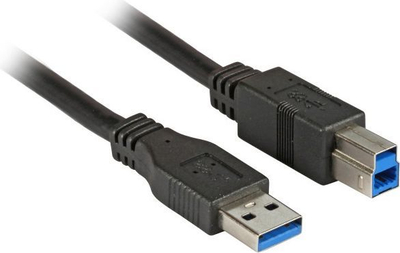 Kabllo USB EFB, USB-A - USB-B, 1m, e zezë