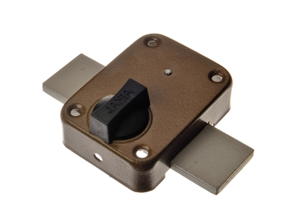 Bravë garazhi Jania Garage Lock për dyer metalike, montim sipërfaqe, metal