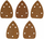Letër gërryëse delta Dedra DED7941R5, #150, 140x140x80mm, 5 copë