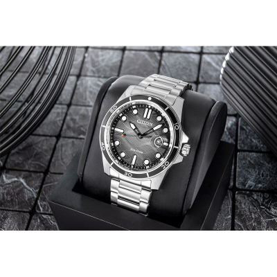 Orë dore Citizen Sporty Marine AW1816-89E, Eco-Drive, çelik inoks, argjend