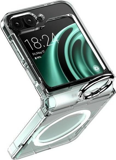 Mbulesë Mercury MagSafe Pro Ring F741 për Samsung Galaxy Z Flip6, transparente, me unazë