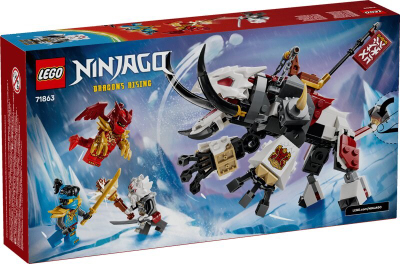 Set lodër LEGO Ninjago 71863 Zilvar and Grimtak the Dragon Beast, 232 pjesë, për fëmijë 7+