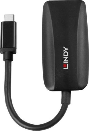 Adapter USB Lindy 43337, USB C në DisplayPort, 8K, i zi