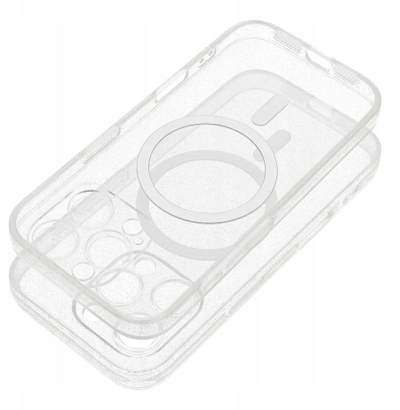 Заштитна маска Clear Mag Cover за iPhone 14 Pro, MagSafe, проѕирна со сјај