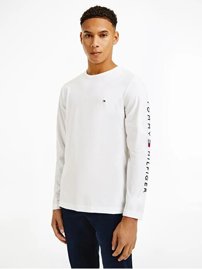Bluzë për meshkuj Tommy Hilfiger, e bardhë