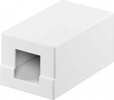 Kornizë Keystone Goobay 79355, 1 port, montim sipërfaqësor, e bardhë