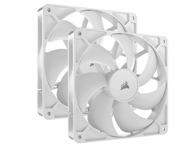Ventilatorë PC Corsair RS140 PWM, 140mm, set 2 copë, të bardhë