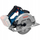 Sharrë rrethore pa kabllo Bosch GKS 18V-68-2, 18V, brushless, blu e argjendtë