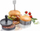 Set për burger Gefu BBQ Burger Set, press alumini, kallëp formësimi, gri