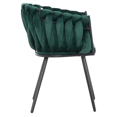 Kolltuk Luanda velvet + këmbë metal 60×54×78 cm (HM8741.03)