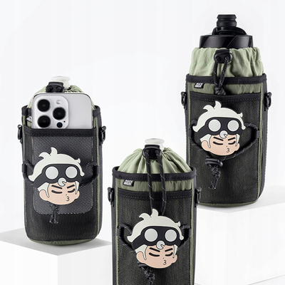 Çantë shishe Rockbros Bottle Bag Tourist 1L, me rrip shpatulle, jeshile