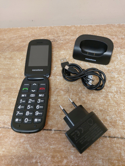 Telefoni Swisstone BBM 625 me kapak, ekran 2.4", i kuq