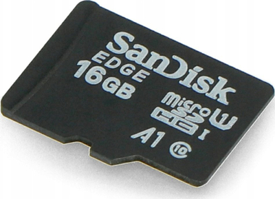 Kartë memorie microSD SanDisk EDGE, 16GB, UHS-I U1 A1, e zezë
