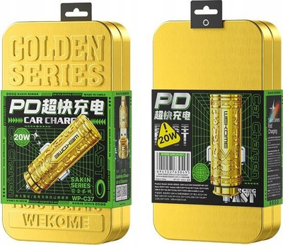 Karikues makine WK WP-C37 Sakin, 20W, porta USB A+C, gri metalik