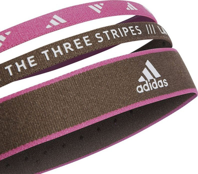 Shirit flokësh adidas Hairband 3PP IC6515, set 3 copë, sportiv, shumëngjyrësh