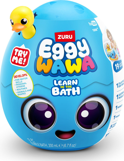 Lodër për banjo Eggy Wawa Learns in Surprise Bathroom, për kalamaj, blu
