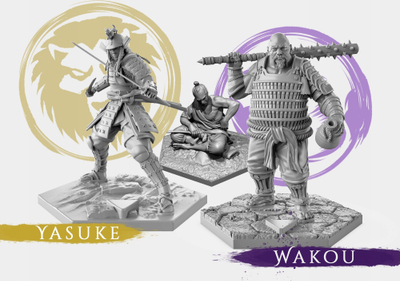 Lojë tavoline me strategji Senjutsu Clash of Worlds, për shumë veta, me temë samuraj, me plot ngjyra