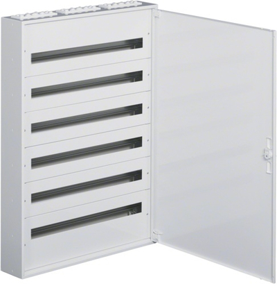 Panel shpërndarës modular Hager FW636WT, 6 rreshta 216 module, IP30, i bardhë
