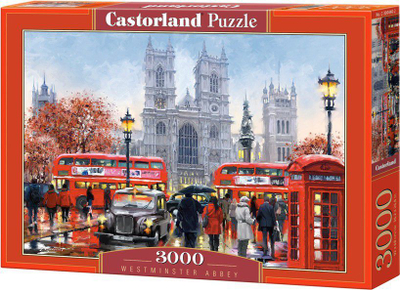 Puzzle Castorland Westminster Abbey, 3000 copa, 92 x 68 cm, shumëngjyrësh