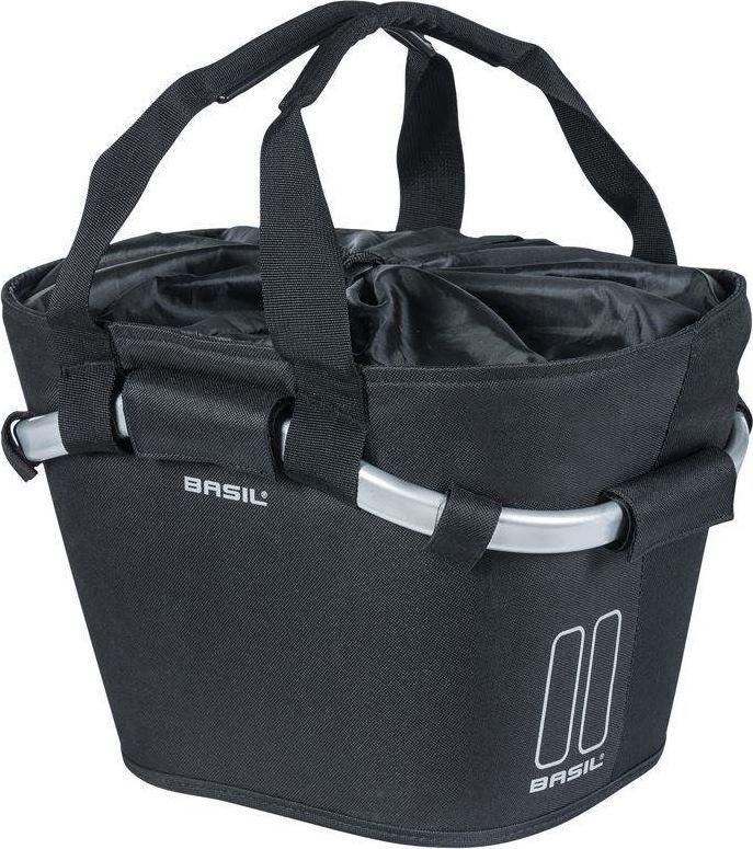 Shportë biçiklete Basil Classic Carry All Front Basket, 15L, e zezë