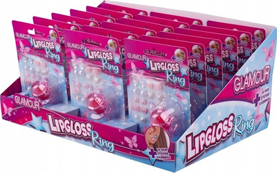 Set lip gloss unazë Hippo Glamorous, 10 palë stikera vathësh, shumëngjyrëshe