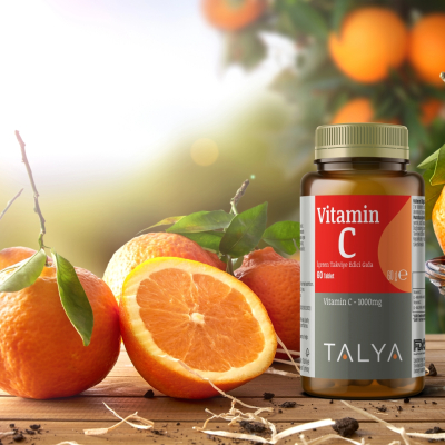 Suplemente Talya Herbal Vitamin C 1000 mg, 60 tableta, 60g
