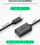 Adapter USB Ugreen 10396, microUSB në USB, OTG, i zi