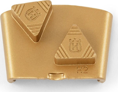 Сегмент дијамант Хускварна ELITE GRIND EZ H, 13mm, за тврд бетон, златна боја