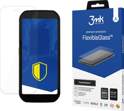 Xham mbrojtës 3MK FlexibleGlass për CAT S42 H+, transparend