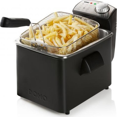 Фритеза DOMO DO1014FR, 4.5L, регулирање на температура, бела