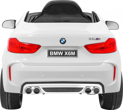 Makina elektrike për kalamaj BMW X6M, me pult, drita LED, e bardhë