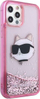 Kapak telefoni Karl Lagerfeld KLHCP12MLNCHCP, për iPhone 12 12 Pro, hardcase me glitter, rozë