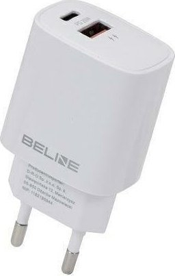 Karikues prizë Beline BLN2CB20, 20W, USB C edhe USB A, i bardhë