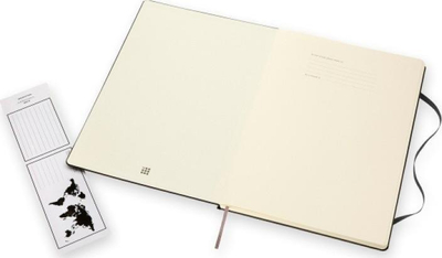 Fletore Moleskine Classic A4, faqe t'bardha, kapak i fortë i zi