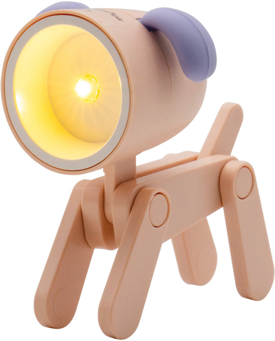 Рачна ламба RealPower LED Animal, форма куче, розова