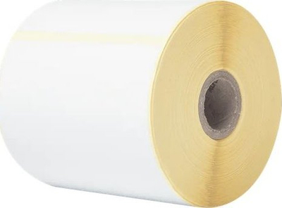 Rrotull etiketash Brother, single label roll, afro 350 etiketa, e bardhë
