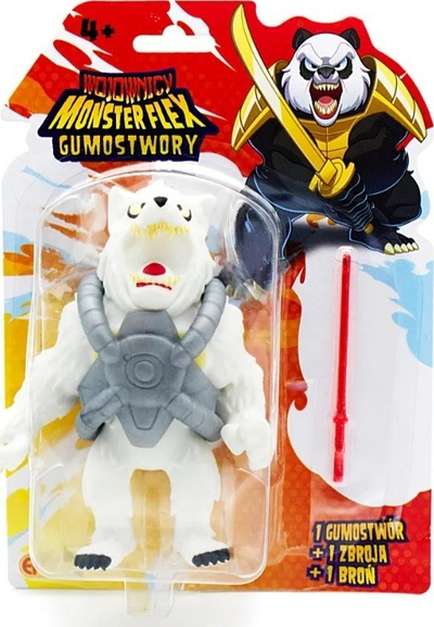 Lodër figurë EPEE Monster Flex Space Wolf, gome që zgjatet, me shpatë, e bardhë
