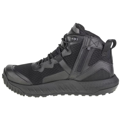 Çizme taktike Under Armour UA Micro G Valsetz Zip Mid, me shkumë Micro G, me taban që s’rrëshqet, ngjyrë e zezë